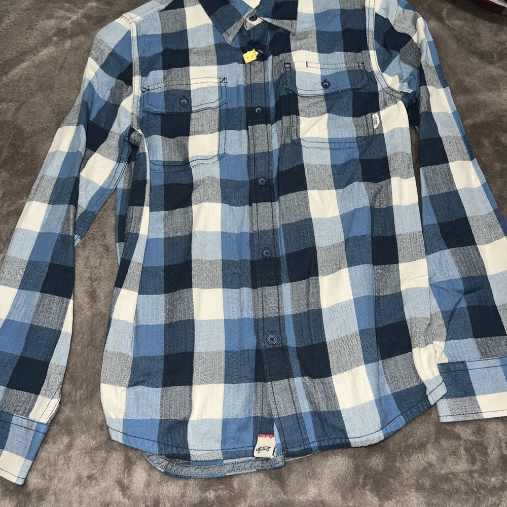 Long Sleeve Button Down Boys -Vans